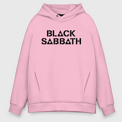 Толстовка оверсайз мужская Black Sabbath, цвет: светло-розовый