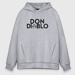 Толстовка оверсайз мужская Don Diablo, цвет: меланж