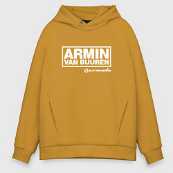 Толстовка оверсайз мужская Armin van Buuren, цвет: горчичный