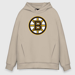 Толстовка оверсайз мужская Boston Bruins, цвет: миндальный