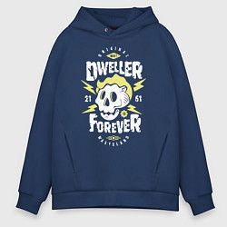 Толстовка оверсайз мужская Dweller Forever, цвет: тёмно-синий