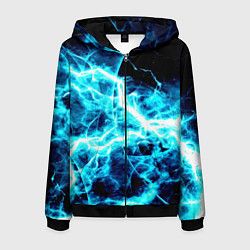 Толстовка 3D на молнии мужская Energy, цвет: 3D-черный