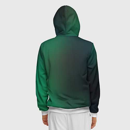 Мужская толстовка на молнии Twitch / 3D-Белый – фото 4