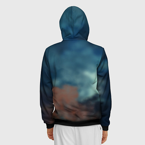 Мужская толстовка на молнии Гром войны / 3D-Черный – фото 4