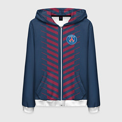 Толстовка 3D на молнии мужская FC PSG: Creative, цвет: 3D-белый