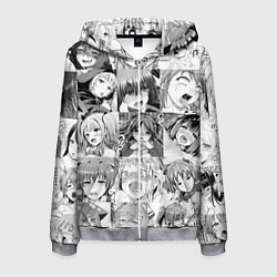 Толстовка 3D на молнии мужская Японская анимация компиляция, цвет: 3D-меланж