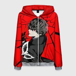 Толстовка 3D на молнии мужская Persona 5, цвет: 3D-меланж