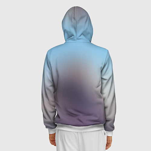 Мужская толстовка на молнии Gintama / 3D-Белый – фото 4