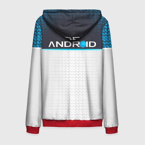 Мужская толстовка на молнии Detroit: RK900 / 3D-Красный – фото 2