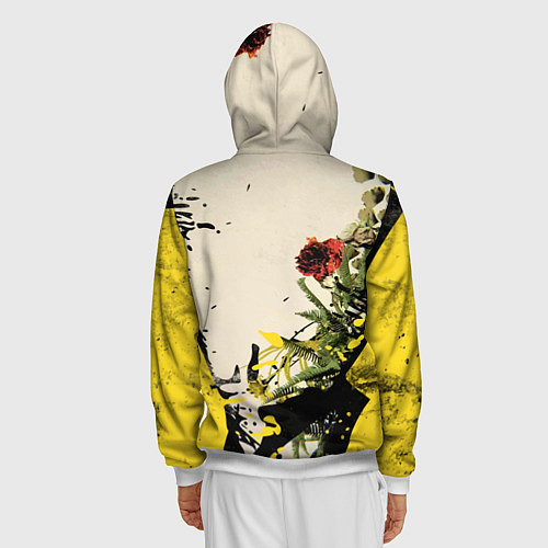 Мужская толстовка на молнии TOP: Chlorine / 3D-Белый – фото 4