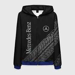 Толстовка 3D на молнии мужская Mercedes AMG: Street Style, цвет: 3D-синий