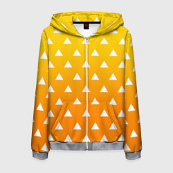 Толстовка 3D на молнии мужская ZENITSU ЗЕНИТСУ КИМОНО, цвет: 3D-меланж