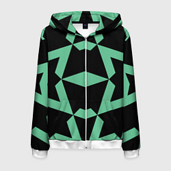 Мужская толстовка на молнии Abstract zigzag pattern