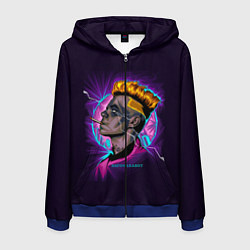 Толстовка 3D на молнии мужская SAYONARA BOY, цвет: 3D-синий