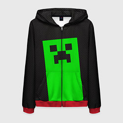 Мужская толстовка на молнии MINECRAFT карбон