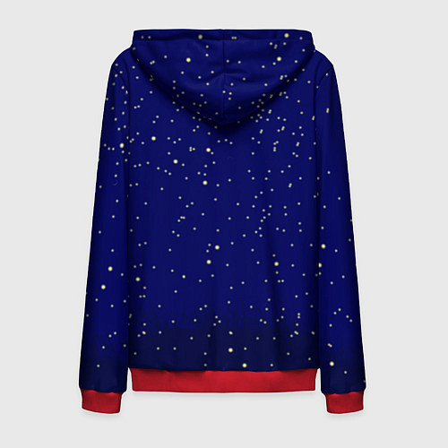 Мужская толстовка на молнии Мой сосед Тоторо / 3D-Красный – фото 2