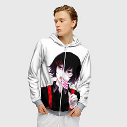 Толстовка 3D на молнии мужская Сузуя Джузо, цвет: 3D-меланж — фото 2