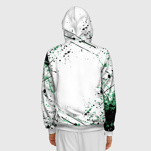 Мужская толстовка на молнии KIMETSU NO YAIBA / 3D-Белый – фото 4