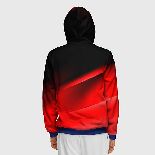 Мужская толстовка на молнии Милан / 3D-Синий – фото 4