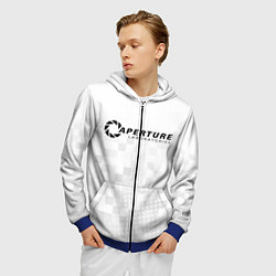 Толстовка 3D на молнии мужская PORTAL, цвет: 3D-синий — фото 2