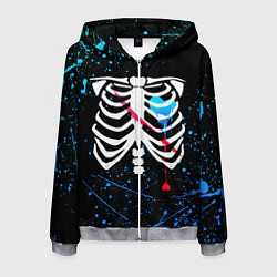 Толстовка 3D на молнии мужская UNDERTALE, цвет: 3D-меланж