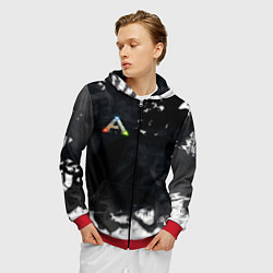 Толстовка 3D на молнии мужская Ark Survival Evolved, цвет: 3D-красный — фото 2