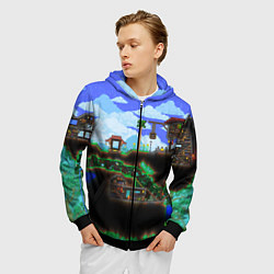 Толстовка 3D на молнии мужская TERRARIA EXCLUSIVE, цвет: 3D-черный — фото 2