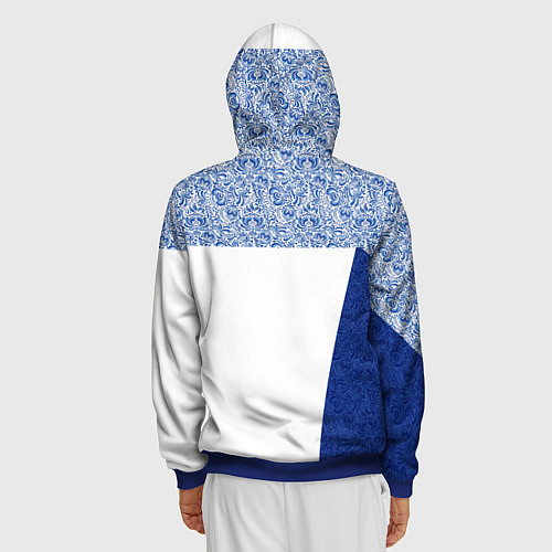 Мужская толстовка на молнии Форма России / 3D-Синий – фото 4