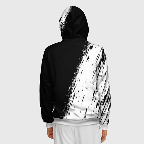 Мужская толстовка на молнии AUDI / 3D-Белый – фото 4