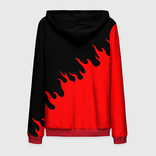 Мужская толстовка на молнии GURREN LAGANN / 3D-Красный – фото 2