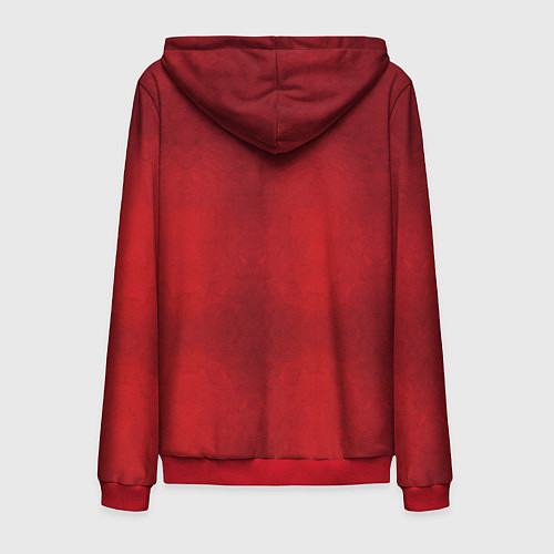 Мужская толстовка на молнии Hollow Knight / 3D-Красный – фото 2