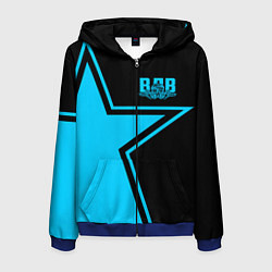 Толстовка 3D на молнии мужская ВДВ, цвет: 3D-синий