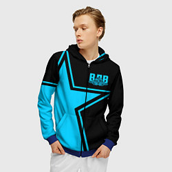 Толстовка 3D на молнии мужская ВДВ, цвет: 3D-синий — фото 2
