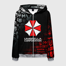 Мужская толстовка на молнии RESIDENT EVIL UMBRELLA CORP