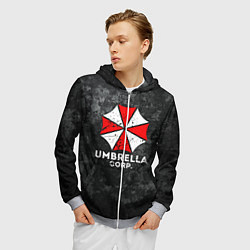 Толстовка 3D на молнии мужская UMBRELLA CORP, цвет: 3D-меланж — фото 2