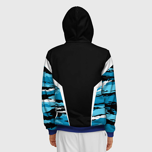 Мужская толстовка на молнии Камуфляж ВДВ / 3D-Синий – фото 4