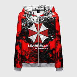 Толстовка 3D на молнии мужская UMBRELLA CORP, цвет: 3D-меланж