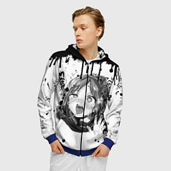 Толстовка 3D на молнии мужская АХЕГАО, цвет: 3D-синий — фото 2