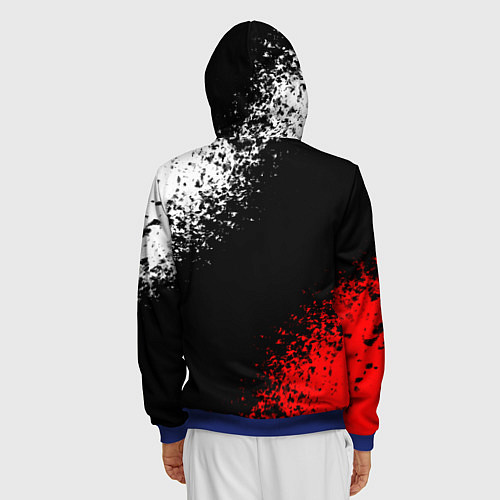 Мужская толстовка на молнии THE WITCHER / 3D-Синий – фото 4