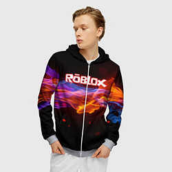 Толстовка 3D на молнии мужская ROBLOX, цвет: 3D-меланж — фото 2