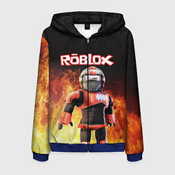 Толстовка 3D на молнии мужская ROBLOX, цвет: 3D-синий