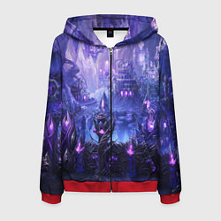 Толстовка 3D на молнии мужская HEROES, цвет: 3D-красный