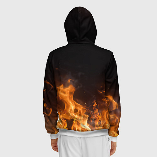 Мужская толстовка на молнии FREE FIRE / 3D-Белый – фото 4