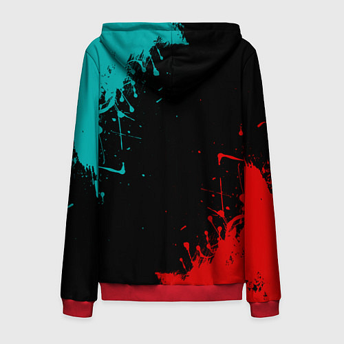 Мужская толстовка на молнии DMC / 3D-Красный – фото 2