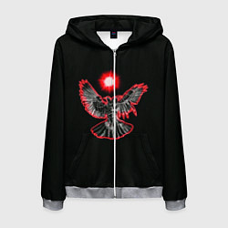 Толстовка 3D на молнии мужская Pyrokinesis, цвет: 3D-меланж