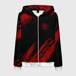 Толстовка 3D на молнии мужская Стальной алхимик, цвет: 3D-белый