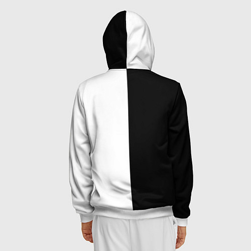 Мужская толстовка на молнии ПОШЛАЯ МОЛЛИ / 3D-Белый – фото 4