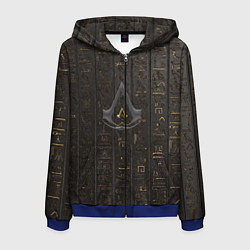 Толстовка 3D на молнии мужская Assassin's Creed, цвет: 3D-синий