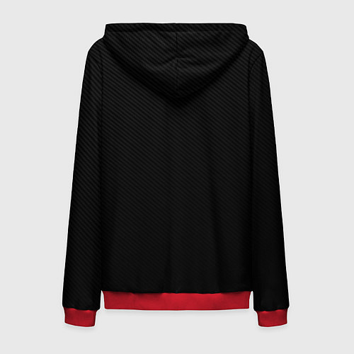 Мужская толстовка на молнии PORNHUB / 3D-Красный – фото 2