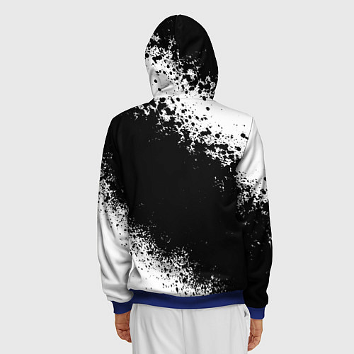 Мужская толстовка на молнии BTS / 3D-Синий – фото 4